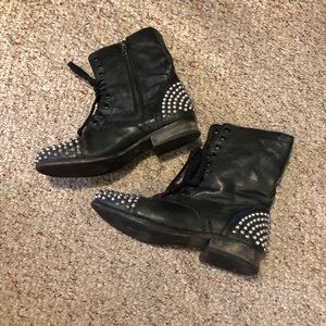 Studded Steve Madden combat boots